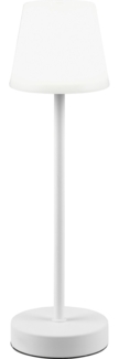 Akku Aussen Tischleuchte Weiß LED MARTINEZ Lampe USB Touch Dimmer ca. 39 cm