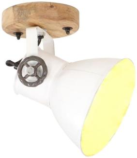 vidaXL Wand-/Deckenlampen Industriestil 2 Stk. Weiß 20x25 cm E27 320519