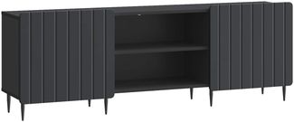 vidaXL TV-Schränk Schwarz 150 x 31 x 52 cm Holzwerkstoff 894456
