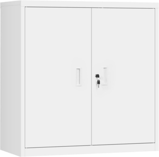 Woltu Aktenschrank (1-St) abschließbar, Ordnerschrank mit Schloss, Büroschrank Metall