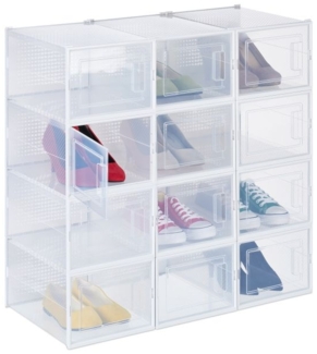 12er Pack Schuhboxen transparent 10048035