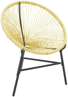 vidaXL Acapulco-Gartenstuhl Poly Rattan Beige 313139