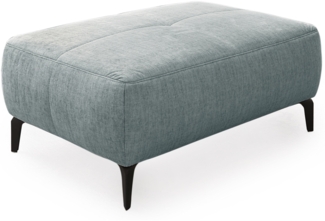 Job 'Salo' Hocker, Veloursartig hellblau