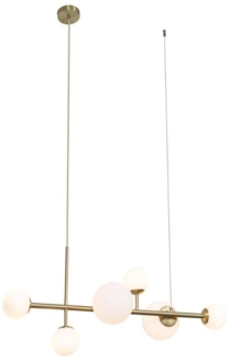 Qazqa Pendelleuchte Monaco, ohne Leuchtmittel, G9, Gold, Hotel chic, Metall, 1-flammig