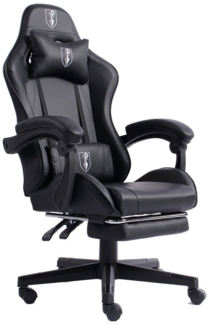 TRISENS Gaming-Stuhl Gaming-Stuhl Arijus Chefsessel mit Fußstütze im Racing-Design (1 Stück), Chefsessel mit Fußstütze im Racing-Design