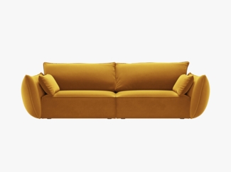 Micadoni Sofa Kaelle 3-Sitzer Samt Bluvel Gelb