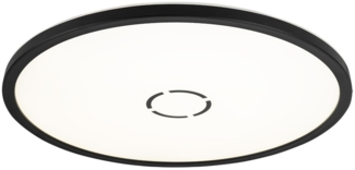 LED Deckenleuchte, Schwarz, Backlight, D 29,3 cm