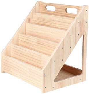 JEOBEST Bücherregal Kinder Bücherregal, 5-stöckiges Kinderregal für Kinder Holz, Premium Kiefernholz, Regal für Spielzeug und Bücher