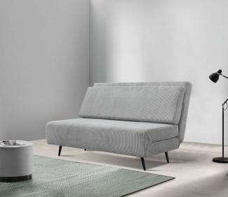 andas Schlafsofa Linnea in Cord und Feinstruktur, Daybed mit aufklappbarer Liegefläche