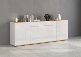 INOSIGN Sideboard GARDA Sideboard,Kommode, Schrank, Kredenz Grifflos mit Push to Open (1 St), 4 Türen, 2 Schubladen, grifflos Breite 200 cm