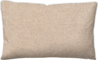 biberna Melange-Flanell Kopfkissenbezug MELANGE UNI, natur