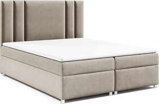 Best for Home Boxspringbett mit Bettkasten Trinity K-8 Bonellfederkern inkl. 7 cm Topper (140x200 160x200 180x200 200x200 cm), Handwerksqualität, TOP Preis-Leistungs-Verhältnis