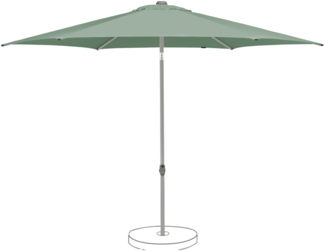 Suncomfort by Glatz Sonnenschirm / Mittelmastschirm "Pop Up 250", frost green, Ø 250cm