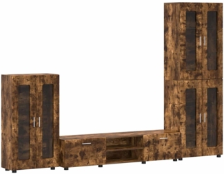vidaXL TV-Schrankset mit Schubladen Geräucherte Eiche Holzwerkstoff 3397959