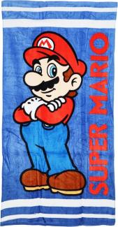 Super Mario Strandtuch Super Mario Kinder Badetuch XL 70x140 cm 100% Baumwolle