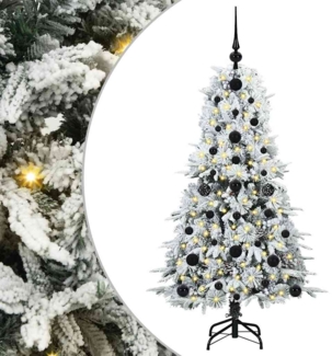 vidaXL Künstlicher klappbarer Weihnachtsbaum Grün 120 cm PE und PVC 3397459