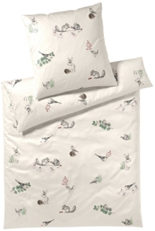 Elegante Bettwäsche Sketch, Mako-Satin, 2 teilig, angenehmes Hautgefühl