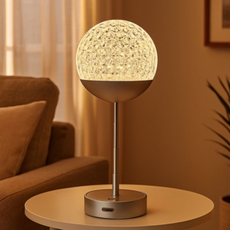 LED Tischleuchte, Touchdimmer, höhenverstellbar, H 31,5 cm