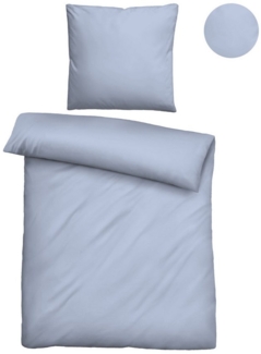biberna Tencel Bettwäsche 0470500 UNI, eisblau, 1x 135x200 cm + 1x 80x80 cm
