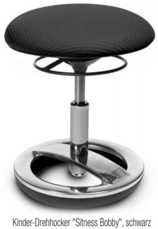 Topstar Kinder-Drehhocker Sitness Bobby, schwarz