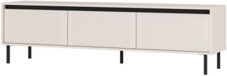 Selsey 'Osaka' TV-Möbel mit 3 Schubladen, sandbeige, cs. 50 x 179 x 40 cm