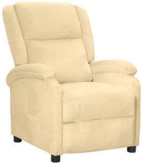 vidaXL Relaxsessel Creme Samt 342408