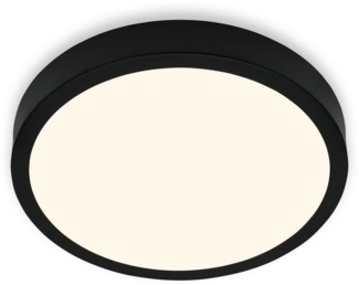Briloner LED Deckenleuchte Runa Ø 38 cm, Metallrahmen schwarz