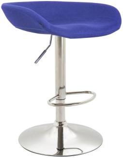 Barhocker Anaheim Filz chrom blau