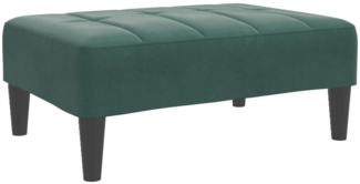 vidaXL Fußhocker Dunkelgrün 77x55x31 cm Samt 4007386