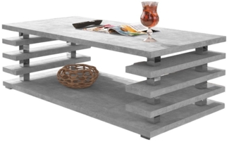 designimpex Couchtisch DC-3 Design Wohnzimmertisch Tisch mit / ohne Rollen