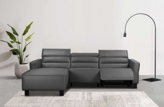 Places of Style Ecksofa Carpari, L-Form, 263 cm, mit manueller o. elektrischer Relaxfunktion, und USB/ Kopfteilverstellg
