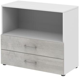 Regal in Beton Optik - 80x72x34,4cm (BxHxT)