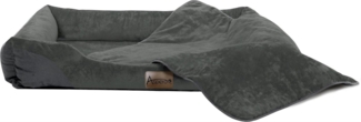 Aspero Tierbett Hundebett und Hundedecke Hanko und Lund, 50 % Baumwolle, 50 % Polyester, Tierbett mit Einstiegsvertiefung