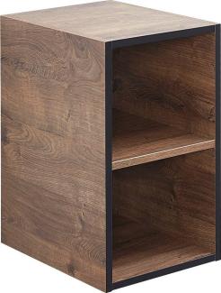 Saphir Unterschrank Quickset 374 Badschrank mit 2 offenen Fächern, Unterschrankregal Badezimmer-Regal, Eiche Ribbeck quer Nachbildung, 30 cm breit