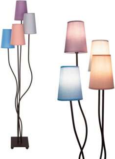 näve Stehlampe BOHO, ohne Leuchtmittel, Inkl. Fußschalter