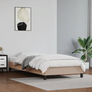 vidaXL Bettgestell Cappuccino-Braun 90x190 cm Kunstleder 346879