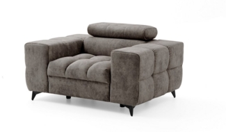 NEXT COLLECTION Sessel Pudding, Verstellbare Kopfstütze, HR-Schaumstoff + Wellfeder