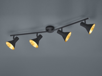 Deckenlampe aus Metall für Ihr Arbeitszimmer Goldfarben Nina