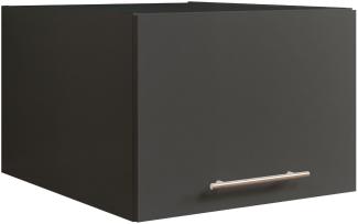 Aufsatzschrank >LAUNDREEZY< in anthrazit, Holzwerkstoff - 50x38x67,5cm (BxHxT)