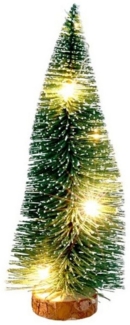 Deko Tannenbaum 21cm LED beschneit Weihnachtsbaum Weihnachtsdeko Tischdeko Baum