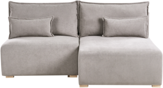 Modul Ecksofa NERBO Stoff Grau linksseitig