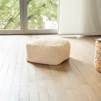 HOME DELUXE Sitzsack Hocker COZY - Beige