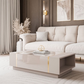 yourhouse24 Couchtisch ONYX Kaschmir Gold Beine
