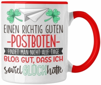 Trendation Tasse Postboten Tasse Geschenk Dankeschön Bester Paketzusteller Der Welt Da