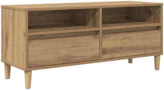vidaXL TV-Schränk Artisan-Eiche 100 x 34,5 x 44,5 cm Holzwerkstoff 881460