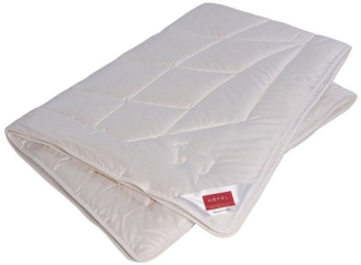 Hefel Sommerbettdecke Pure Wool, Füllung: 100% Wolle (Schurwolle), Bezug: Baumwolle, Temperaturausgleichend, angenehm trockenes Schlafklima
