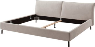 Home affaire Polsterbett Fionara, modernes Familienbett, Liegefläche 240x200 cm (2-tlg), inkl. 7-fache Einlegetiefenverstellung & saugroboterfreundliche Höhe