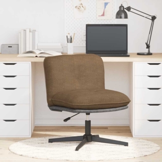 vidaXL Bürostuhl Drehbar Taupe Stoff 4105395