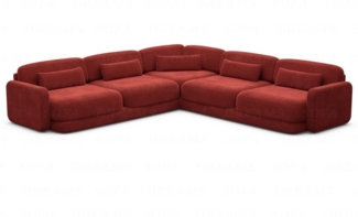 Sofa Dreams Ecksofa Polster Ecksofa Stoff Modern Eck Couch Eckcouch Valencia L Form, Loungesofa