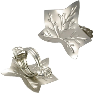 Liedeco Dekoklammer Blatt, Gardinen, Vorhänge, (Packung, 2-St), für Gardinen, Vorhänge